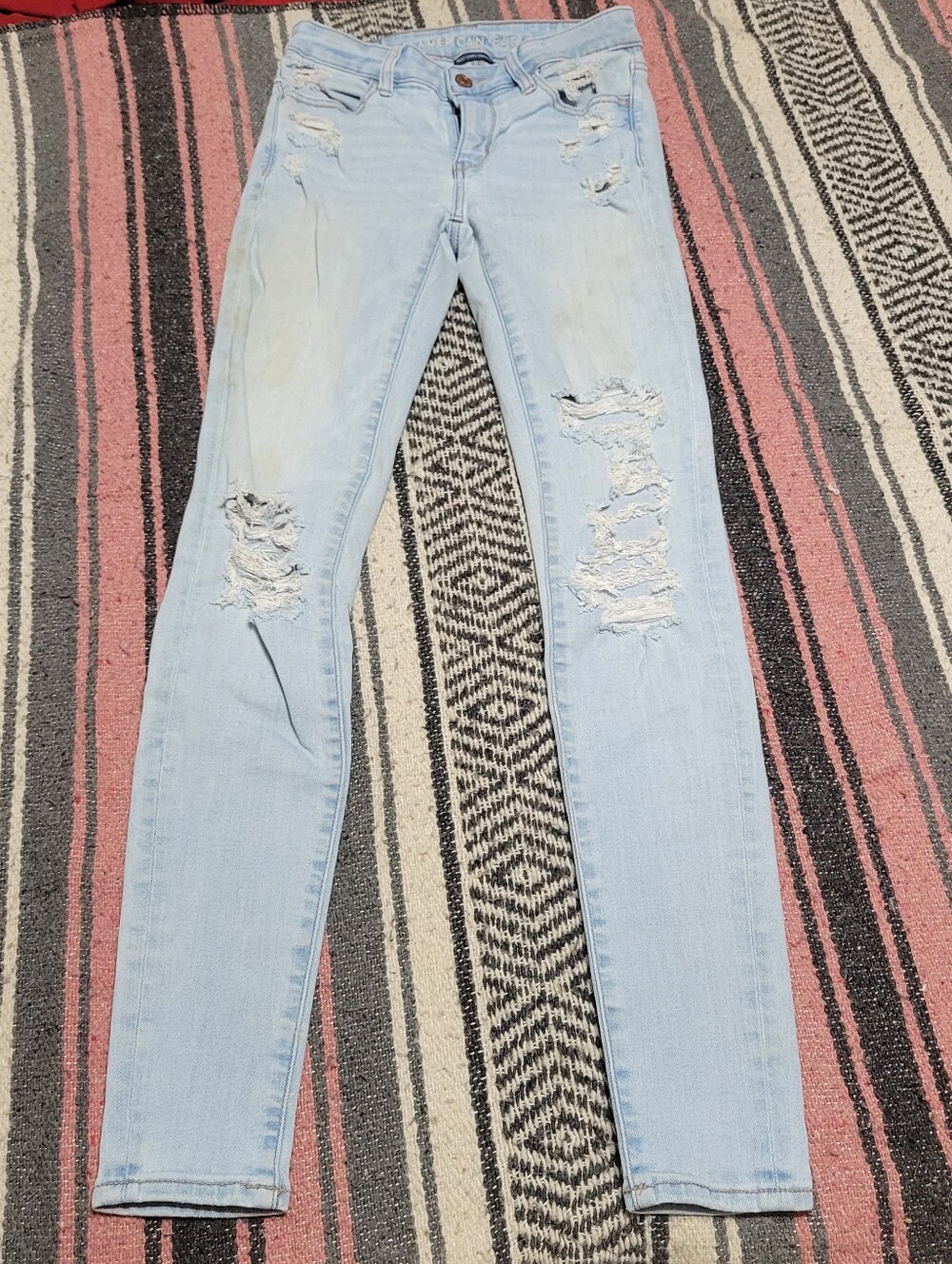 5/$15 american eagle distressed jeggings